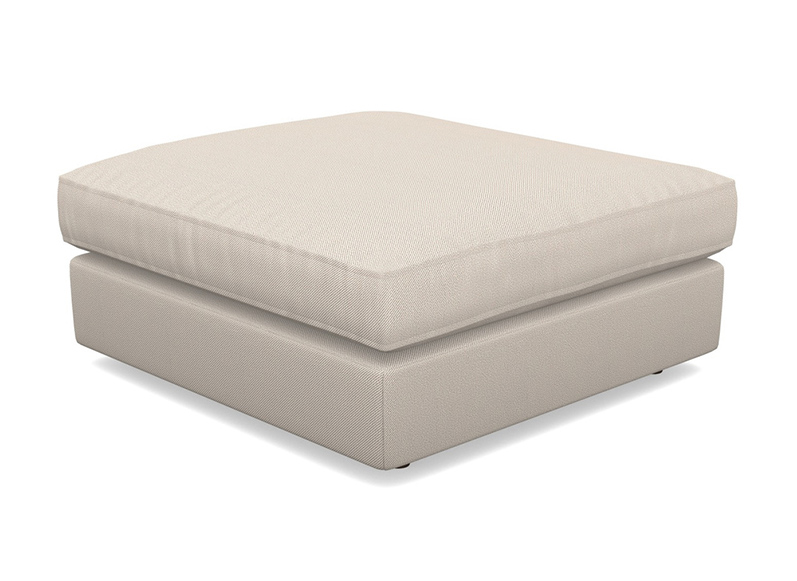 Slingsby Footstool in Two Tone Plain Biscuit